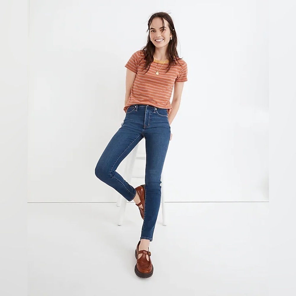 Madewell 10" High-Rise Skinny Jeans in Coronet Wash NG236 Size 27